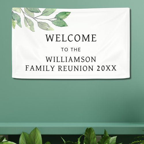 Family Reunion Welcome Banner