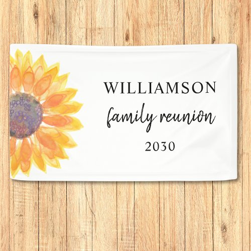 Family Reunion Welcome Banner