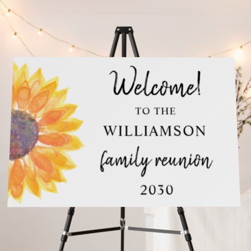 Family Reunion Welcome Foam Board