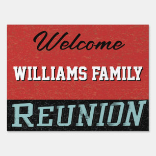 Family Reunion Welcome Sign