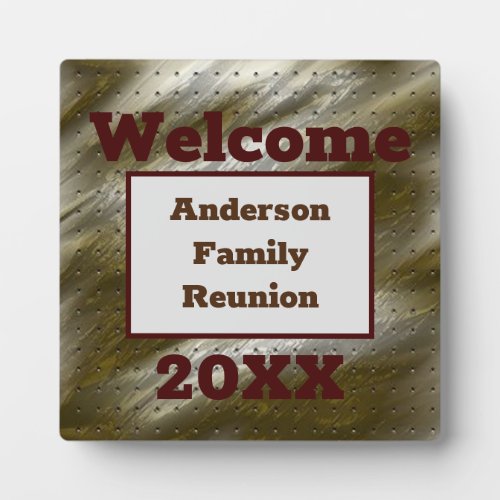 Family Reunion Welcome Table Elegant Announcement