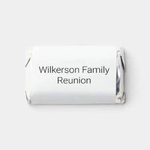 Family Reunion White Wrapped Hershey's Miniatures