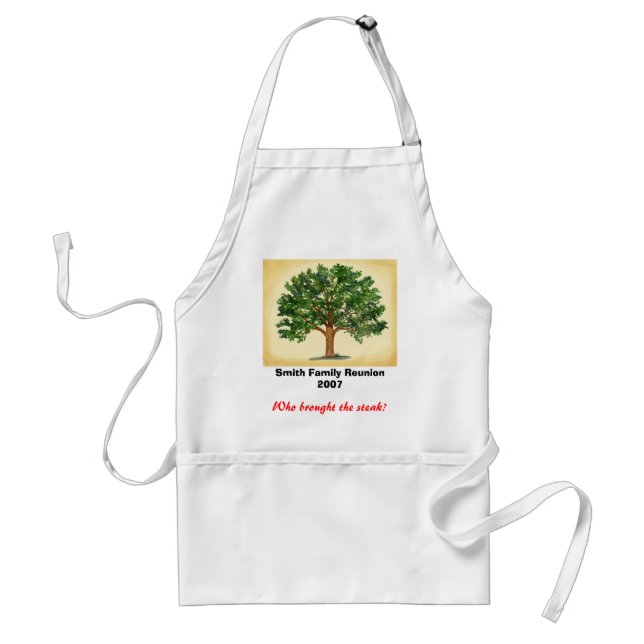 Family Reunion - Who brought the steak? Adult Apron (Front)