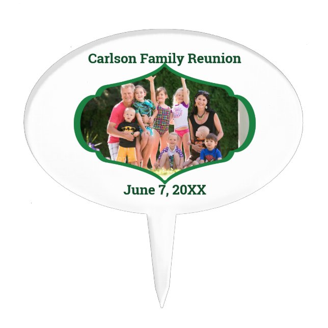 Family Reunion With Photo Cake Topper (Front)