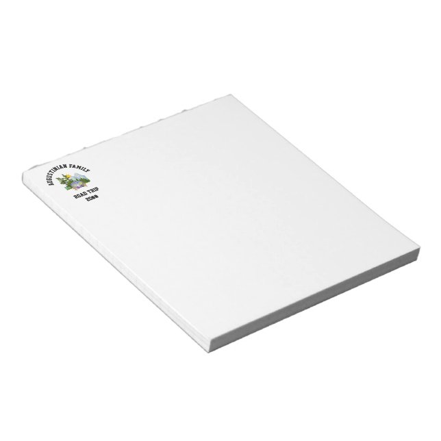 Family Road Trip Van Life Notepad (Angled)