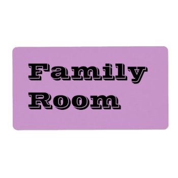 Family Room Moving Labels In Pale Lavender by Cherylsart at Zazzle