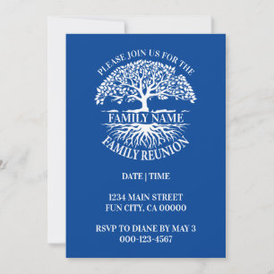 Family Roots Family Reunion Family Tree Invitation