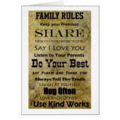 Family Rules (Front)