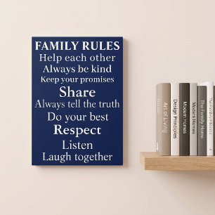 Family Rules Acrylic Print