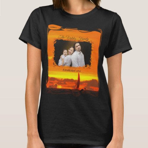 Family Sailboat Sunset 1300 T_Shirt