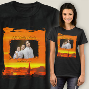 Family Sailboat Sunset 1300 T-Shirt