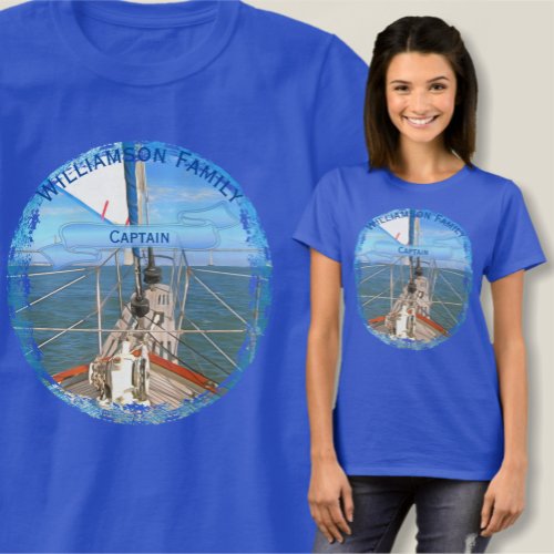 Family Sailing Captain 0869 T_Shirt