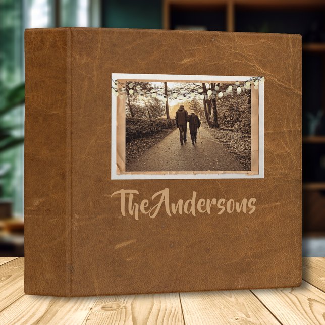 Family Scrapbook Photo Album With String Lights Binder (Creator Uploaded)