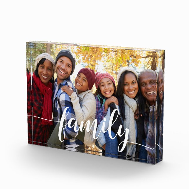 Family Script Overlay Photo Block (Right)