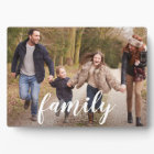 Family Script Overlay Photo