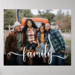 Family Script Photo  Poster at Zazzle
