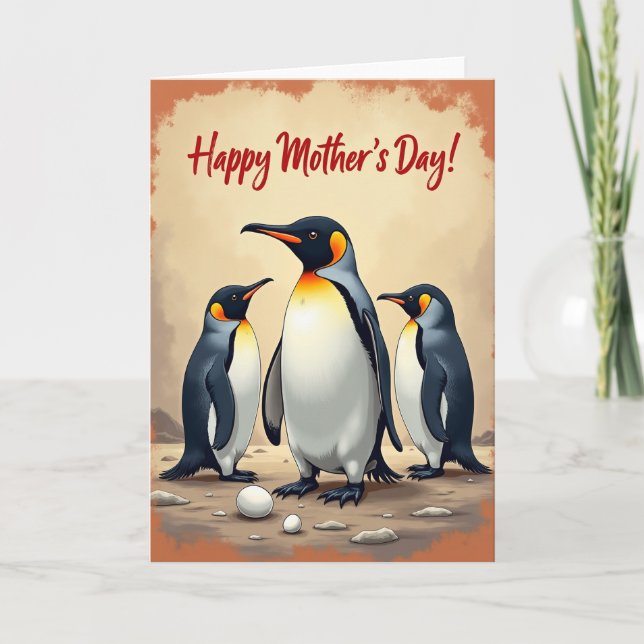 Family Seabirds Mothers Day Card (Front)