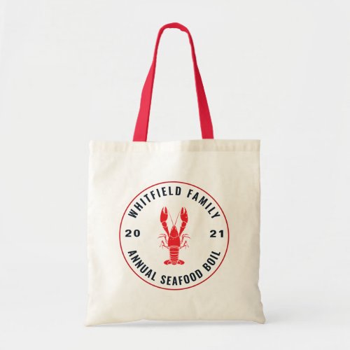 Family Seafood Boil Party 4th of July Custom Tote Bag