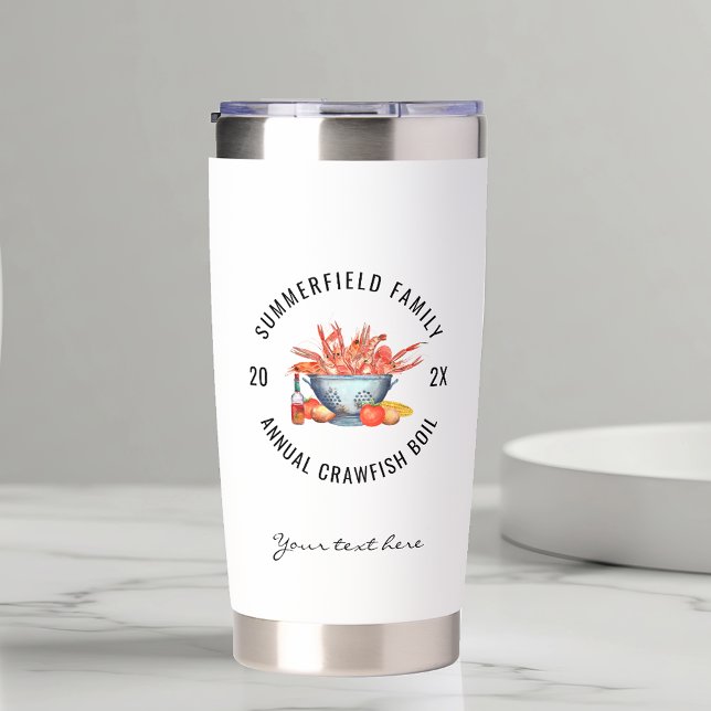 Family Seafood Boil Summer Crawfish Party Custom Insulated Tumbler (Family Seafood Boil Summer Crawfish Party Custom Insulated Tumbler)