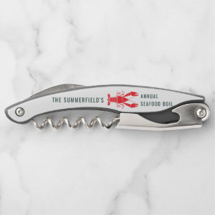 Family Seafood Lobster Boil Summer Party Waiter's Corkscrew