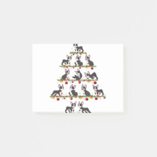 Family Sets Christmas Matching Boston Terrier Xmas Post-it Notes