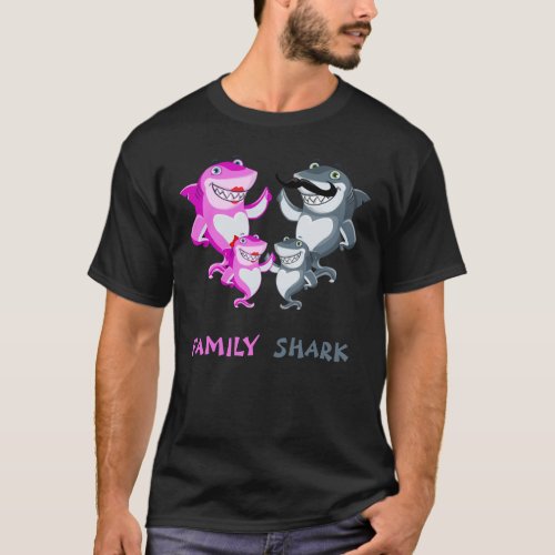 Family Shark T_Shirt