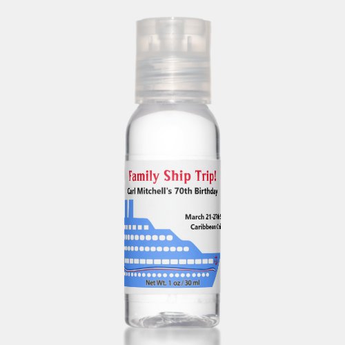 Family Ship Trip Hand Sanitizer