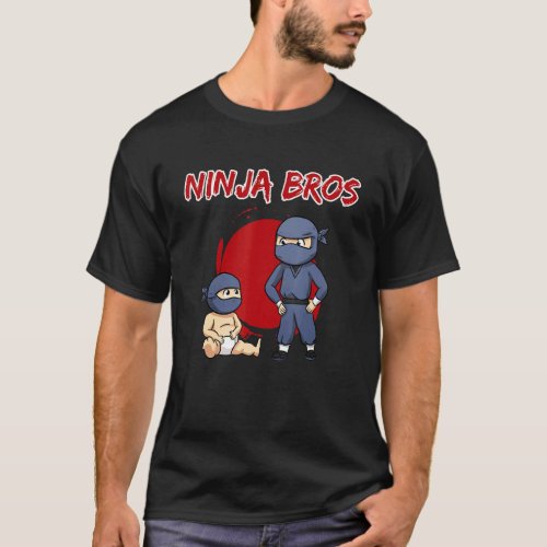 Family Siblings Big Little Brother Ninja Costume K T_Shirt