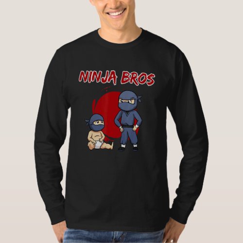 Family Siblings Big Little Brother Ninja Costume K T_Shirt