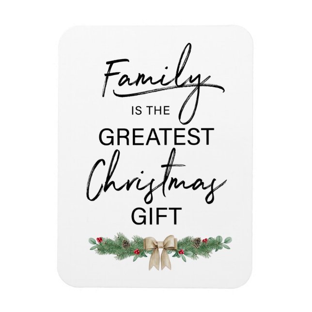 Family sign Christmas Magnet (Vertical)