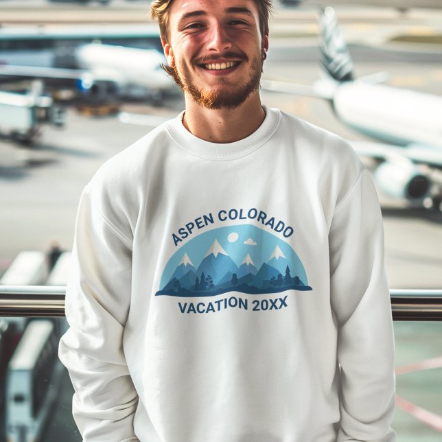 Family Ski Trip Custom Colorado City Blue Mountain Sweatshirt (Creator Uploaded)