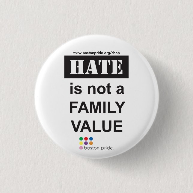 Family Small Pinback Button (Front)