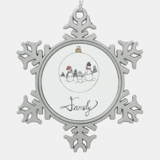 Family Snowman Ornament