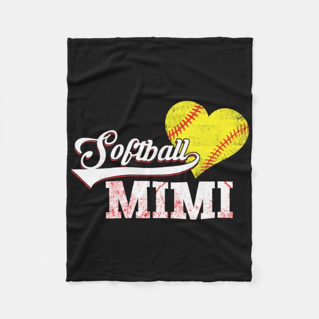 Family Softll Player Gifts Softll Mimi  Fleece Blanket (Front)