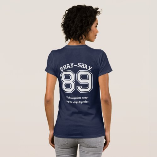 Family Sports NumberedName Team Jersey Type  T_Shirt