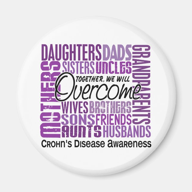 Family Square Crohn's Disease Magnet (Front)