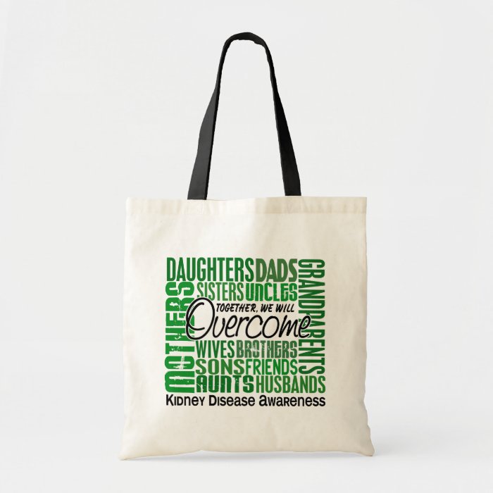 Family Square Kidney Disease Tote Bags