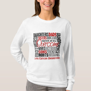 Family Square Lung Cancer T-Shirt
