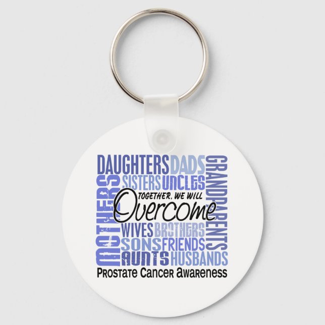 Family Square Prostate Cancer Keychain (Front)