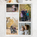 Family Strength Quote And 4 Family Photo Collage Jigsaw Puzzle at Zazzle