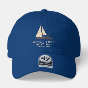 Family Summer Boat Trip Nautical Custom 47 Brand Hat