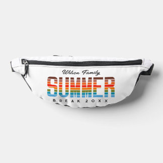 Family Summer Break Gathering Sunset Ocean Fanny Pack