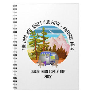 Family Summer Camping Christian Van Life Notebook