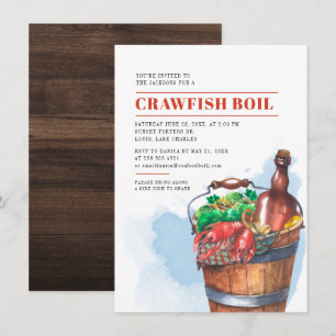 Family Summer Crawfish Boil Party Invitation