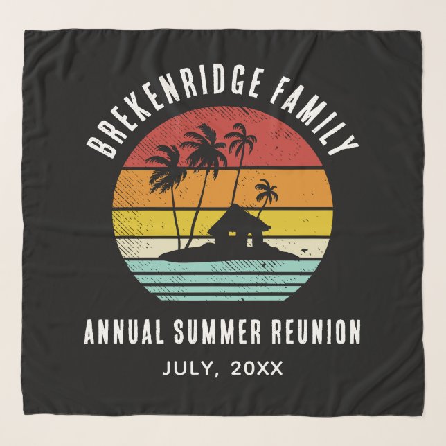 Family Summer Reunion Beach House Matching Scarf (Front)