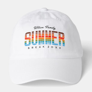  Family Summer Vacation Sunset Beach  Hat