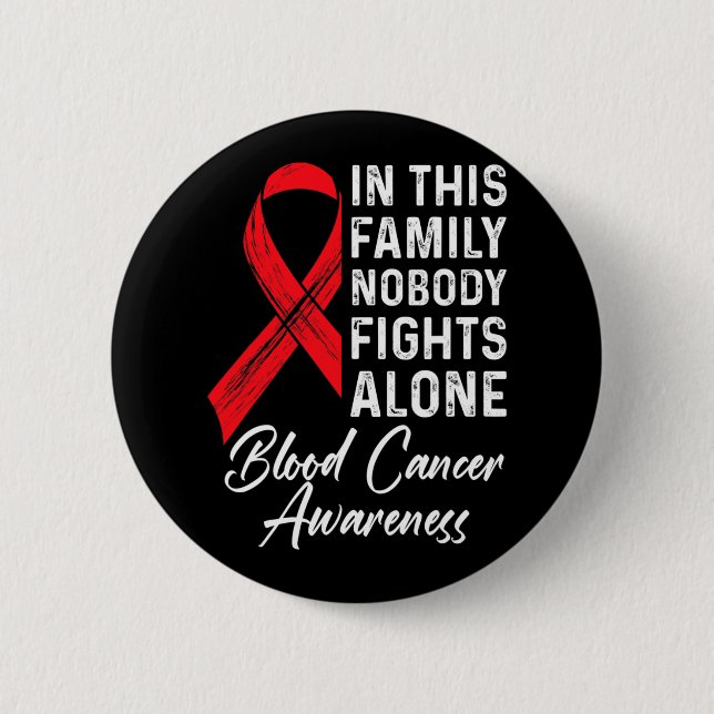 Family Support Blood Cancer Awareness Cancer Aware Button (Front)
