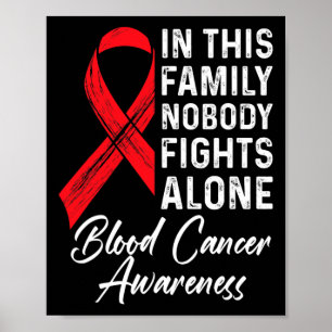 Family Support Blood Cancer Awareness Cancer Aware Poster