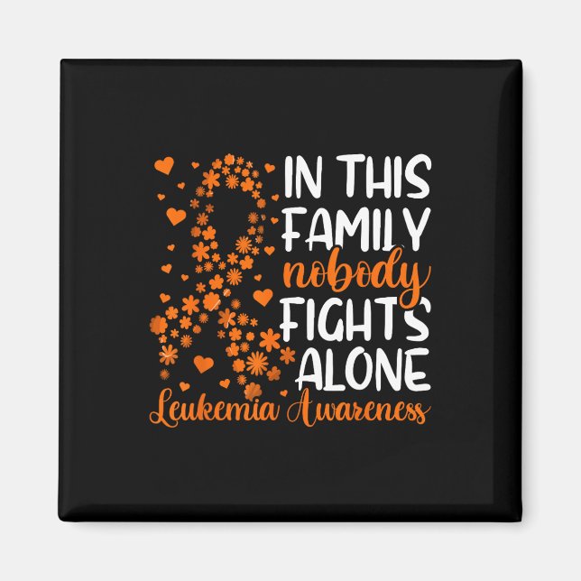 Family Support Leukemia Awareness  Magnet (Front)