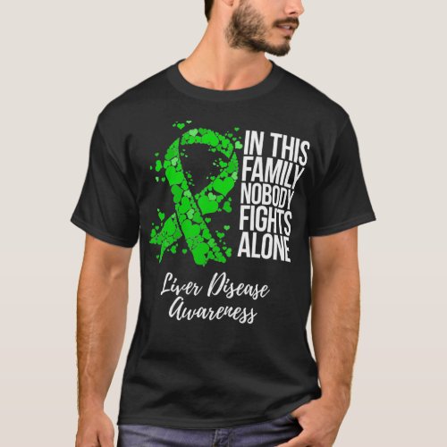 Family Support Liver Disease Awareness T_Shirt